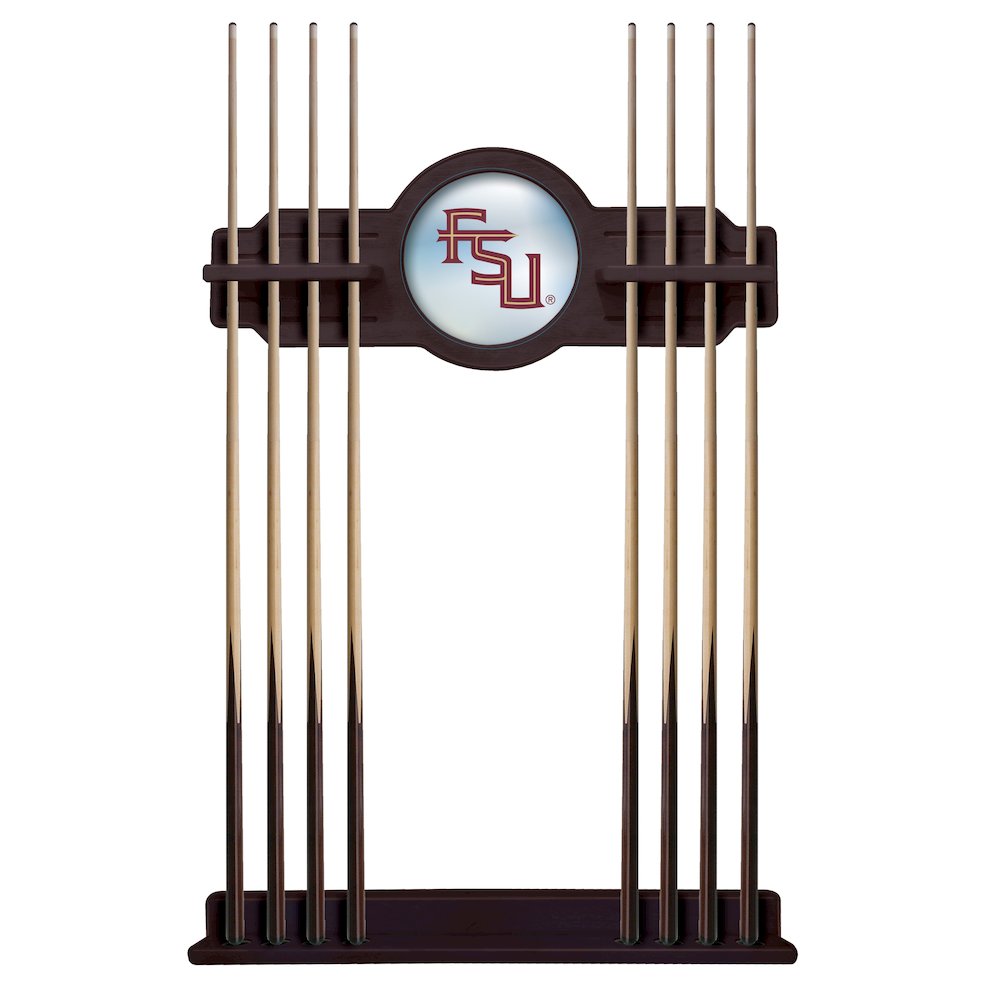 Florida State (Script) Cue Rack in English Tudor Finish