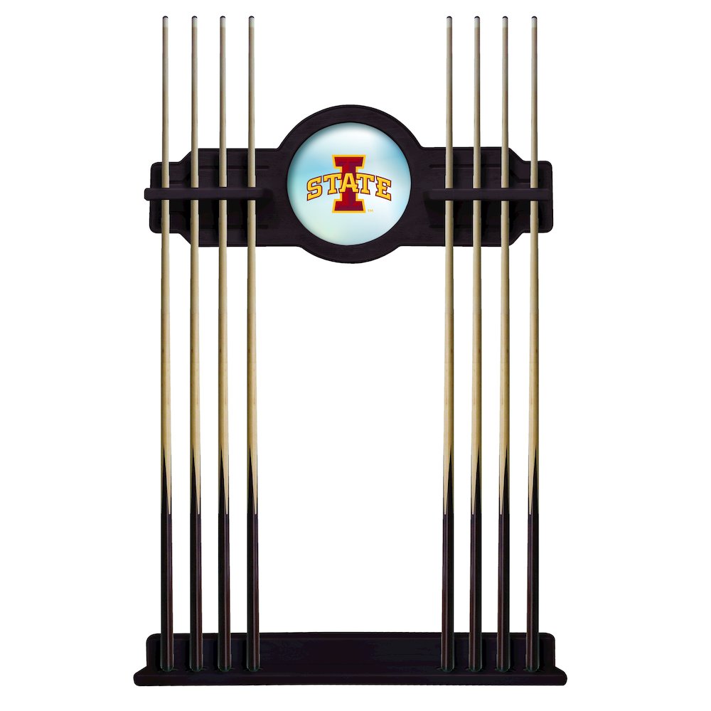 Iowa State Cue Rack in English Tudor Finish