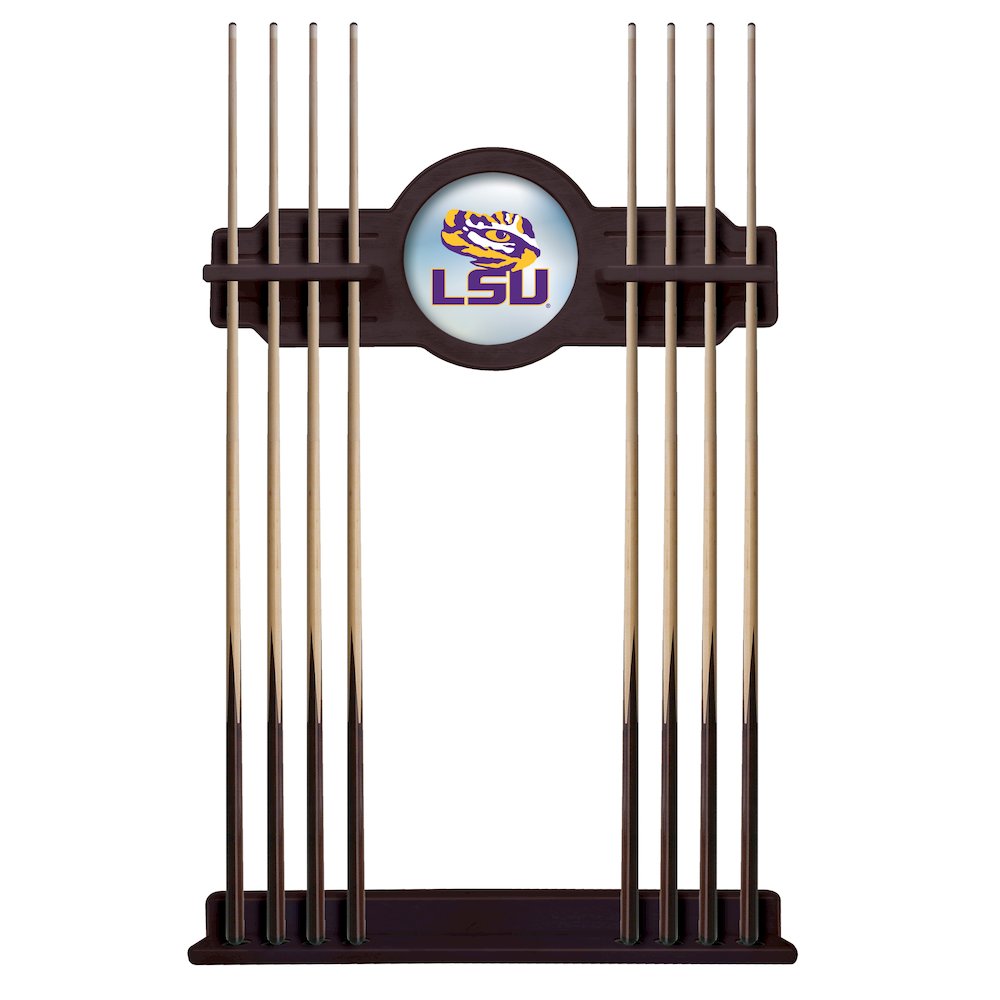 Louisiana State Cue Rack in English Tudor Finish