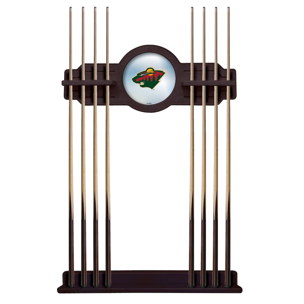 Minnesota Wild Cue Rack in English Tudor Finish