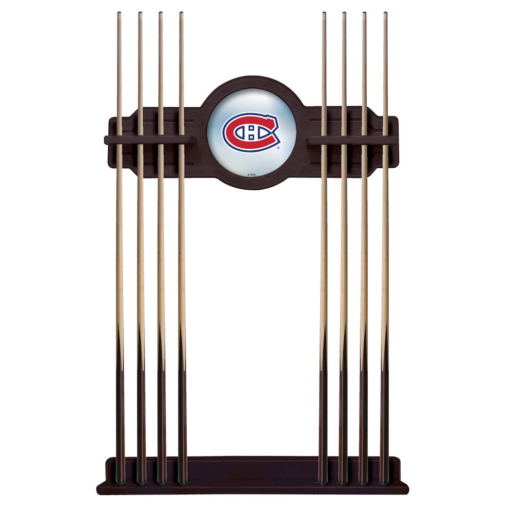 Montreal Canadiens Cue Rack in English Tudor Finish