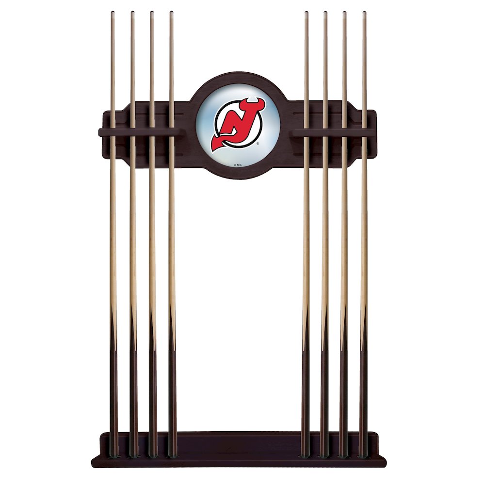 New Jersey Devils Cue Rack in English Tudor Finish