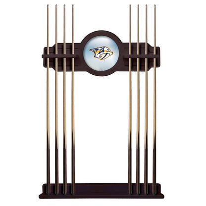 Nashville Predators Cue Rack in English Tudor Finish