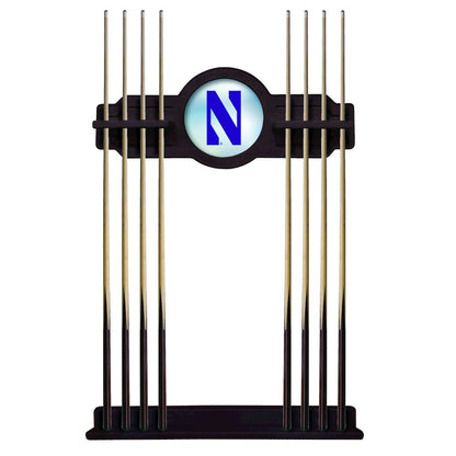 Northwestern Cue Rack in English Tudor Finish