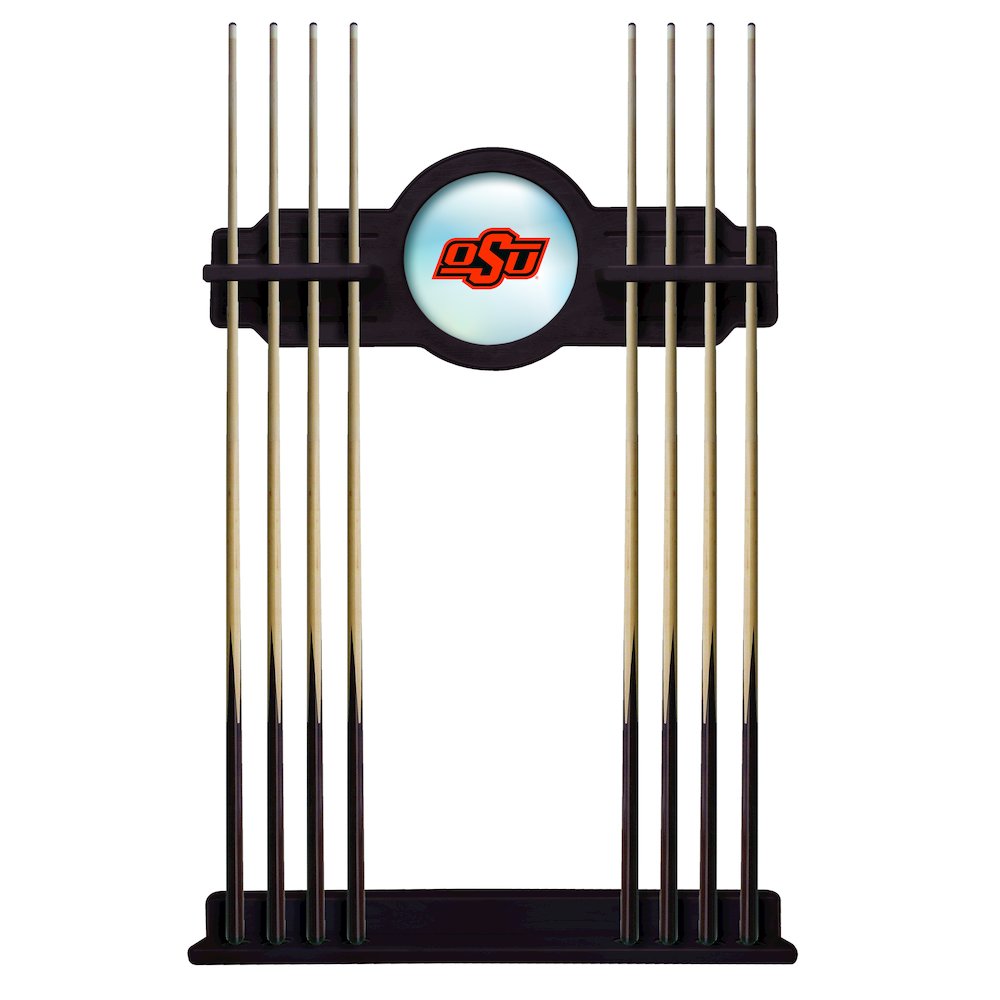Oklahoma State Cue Rack in English Tudor Finish