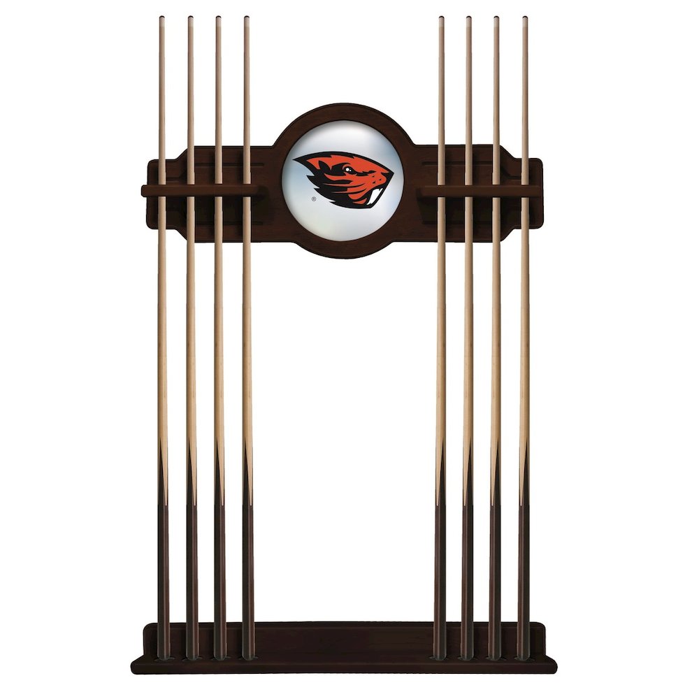Oregon State Cue Rack in English Tudor Finish