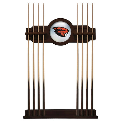 Oregon State Cue Rack in English Tudor Finish