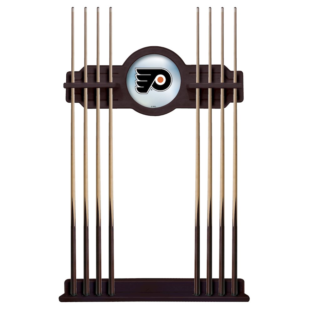 Philadelphia Flyers Cue Rack in English Tudor Finish