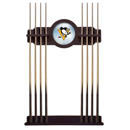 Pittsburgh Penguins Cue Rack in English Tudor Finish