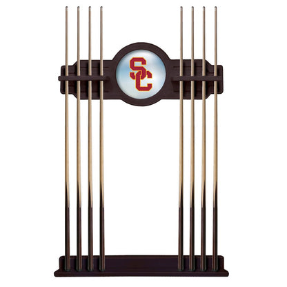USC Trojans Cue Rack in English Tudor Finish