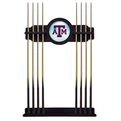 Texas A&M Cue Rack in English Tudor Finish