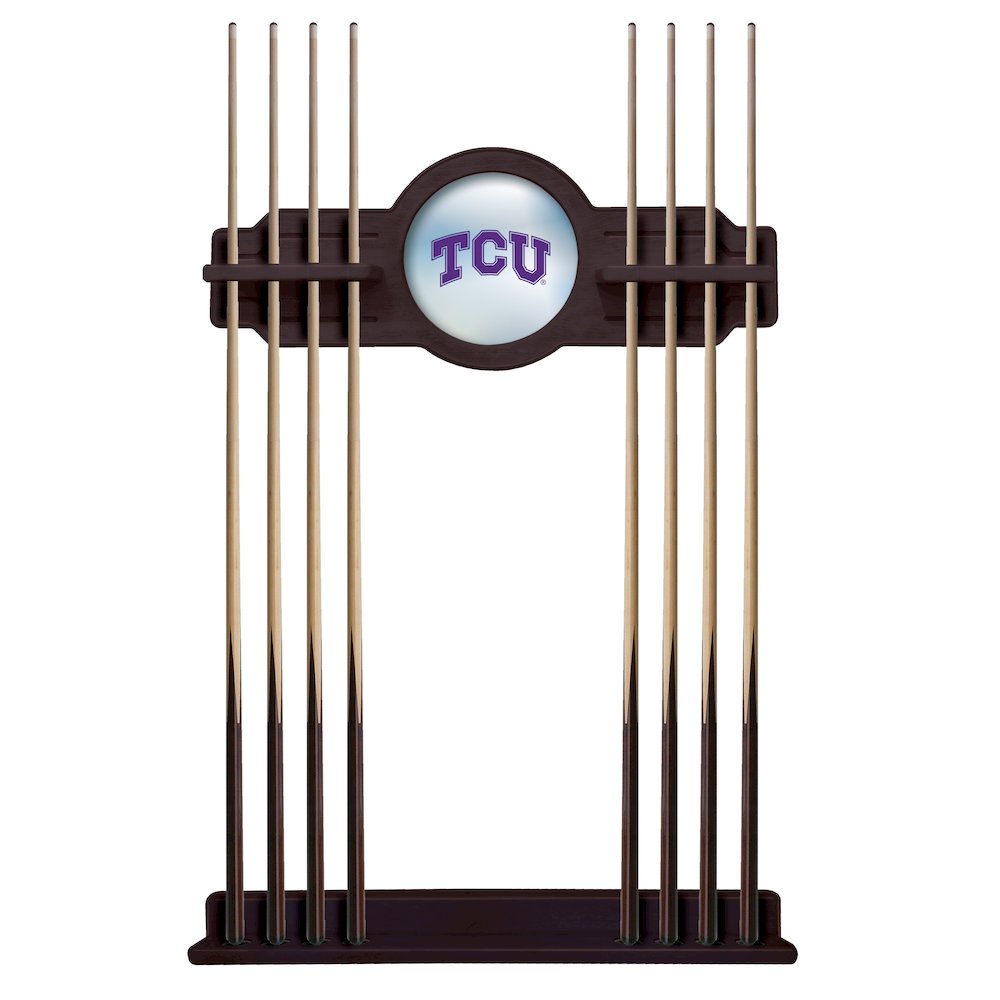 TCU Cue Rack in English Tudor Finish