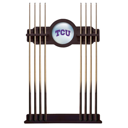 TCU Cue Rack in English Tudor Finish