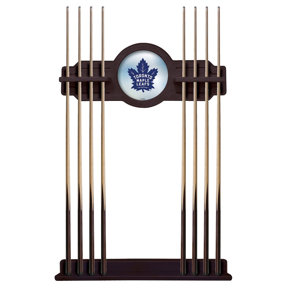 Toronto Maple Leafs Cue Rack in English Tudor Finish