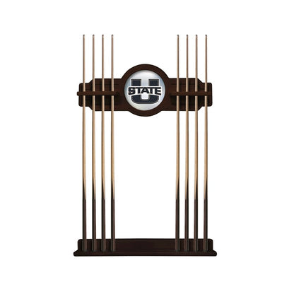 Utah State Cue Rack in English Tudor Finish