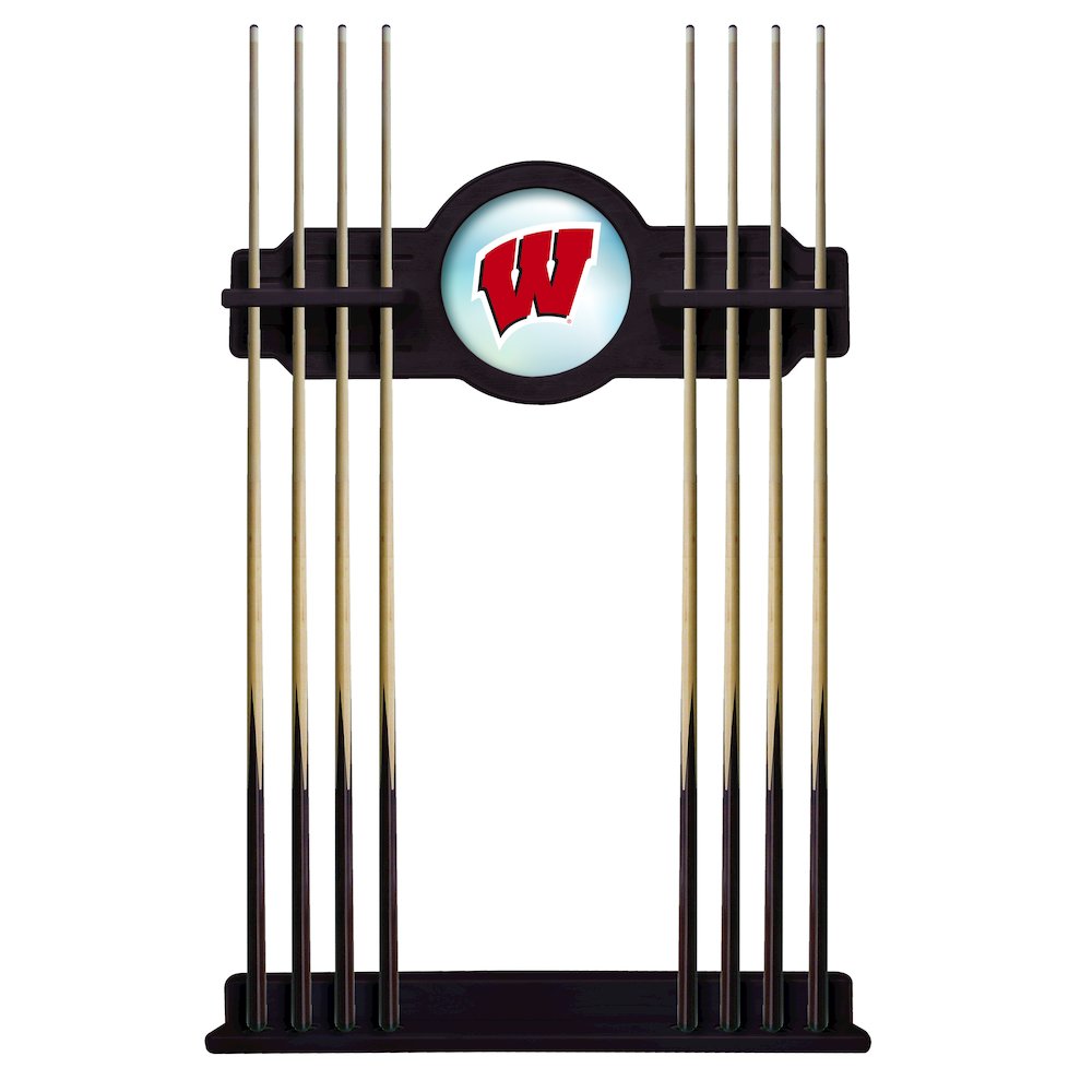 Wisconsin "W" Cue Rack in English Tudor Finish