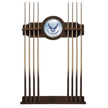 U.S. Air Force Cue Rack in Chardonnay Finish