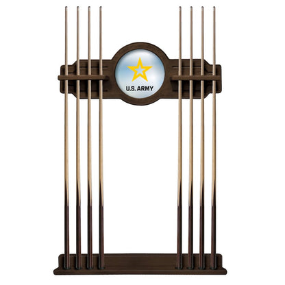 U.S. Army Cue Rack in Chardonnay Finish
