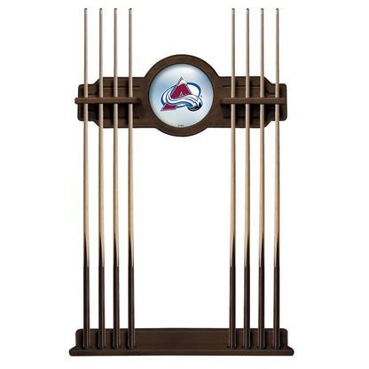Colorado Avalanche Cue Rack in Chardonnay Finish