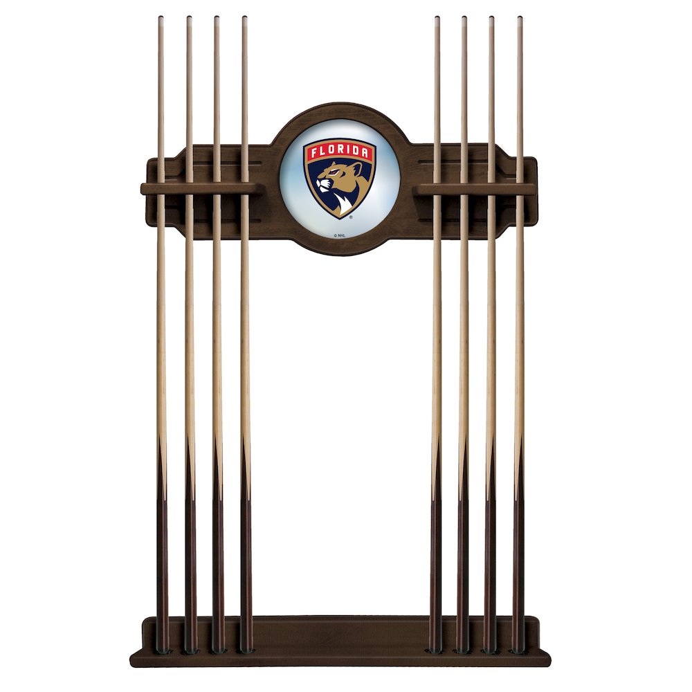 Florida Panthers Cue Rack in Chardonnay Finish