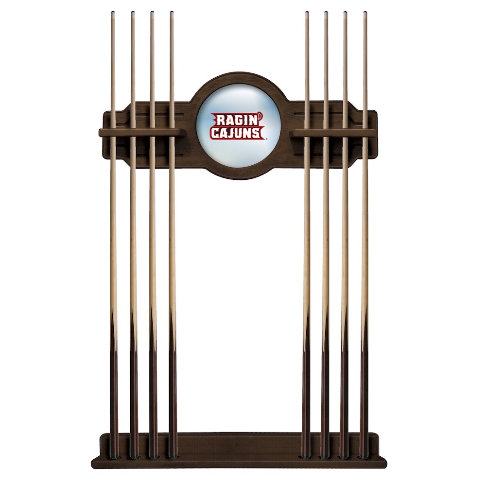 Louisiana-Lafayette Cue Rack in Navajo Finish