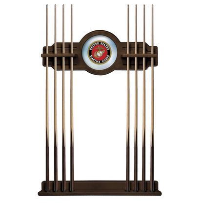 U.S. Marines Cue Rack in Chardonnay Finish