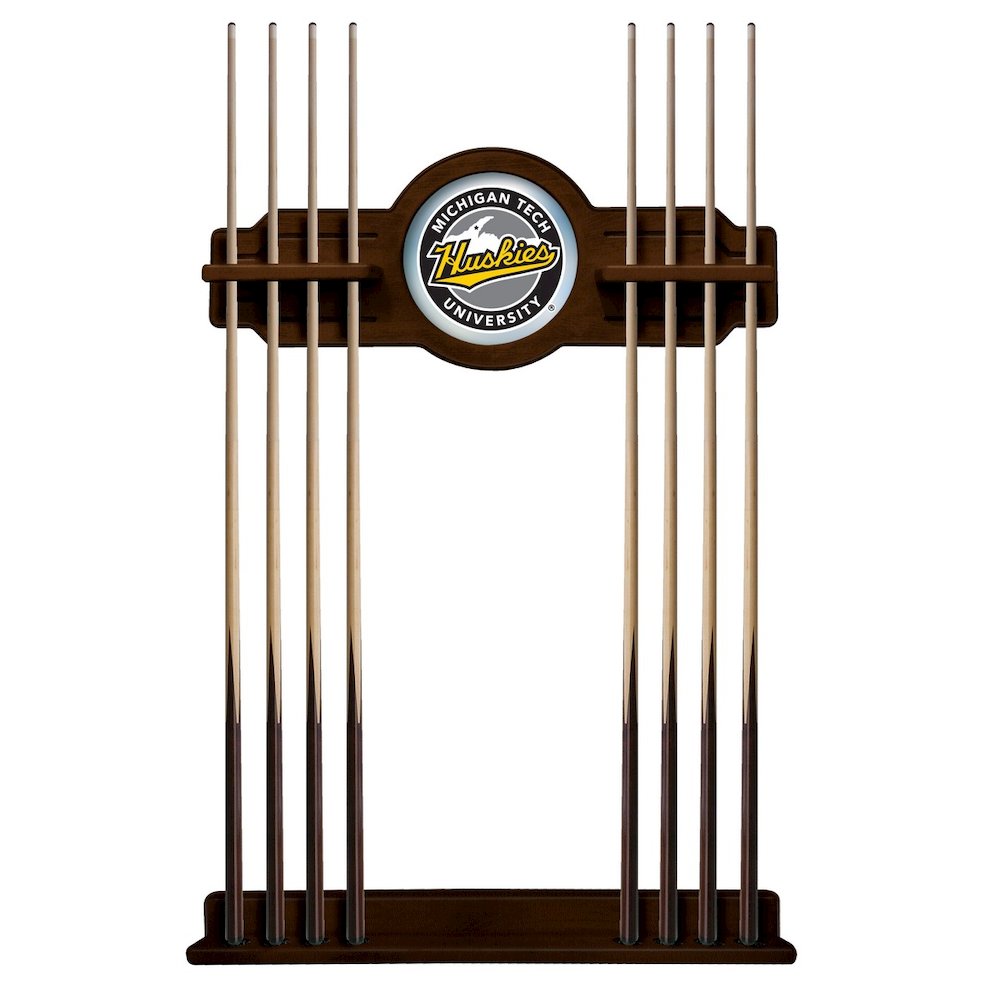 Michigan Tech Cue Rack in Navajo Finish