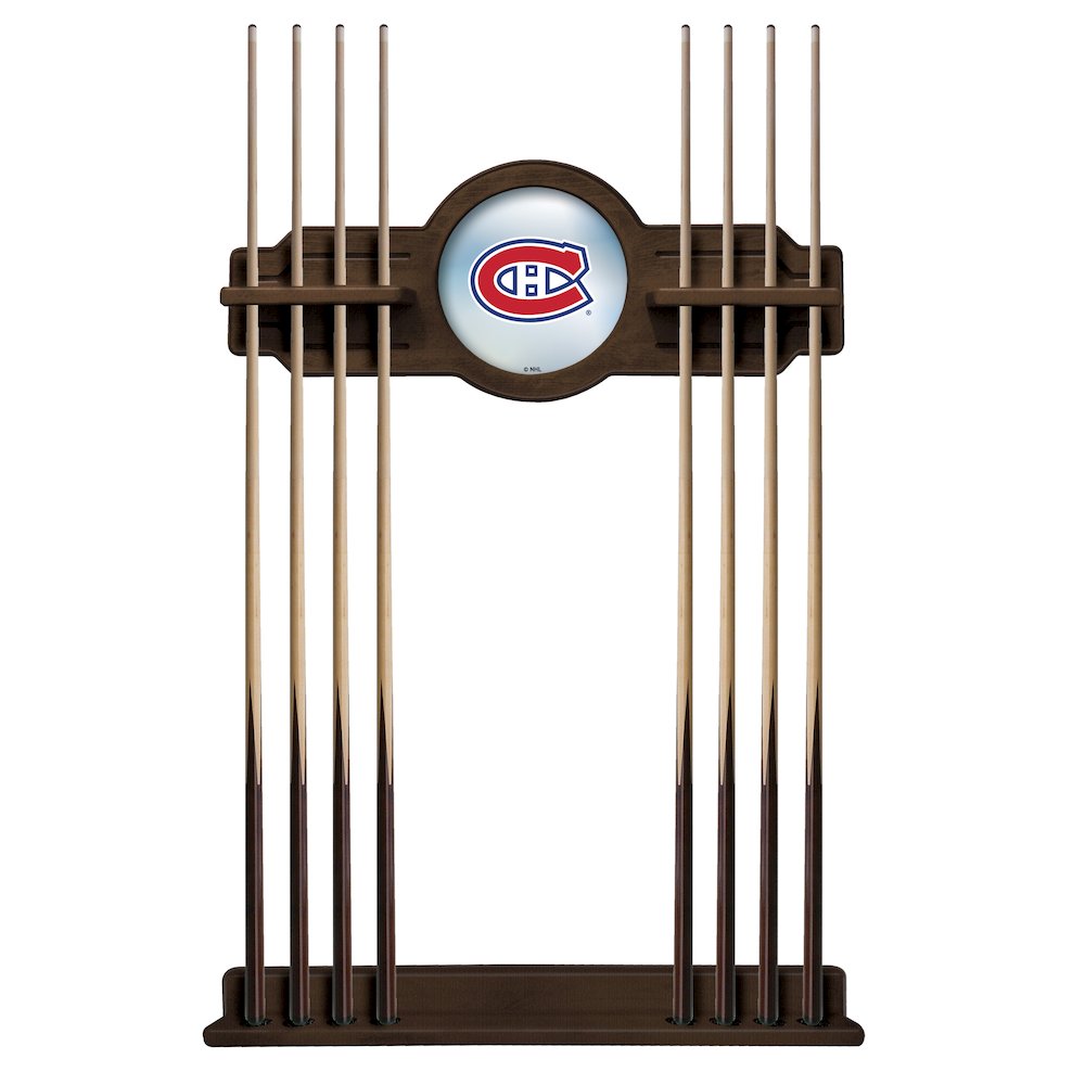 Montreal Canadiens Cue Rack in Chardonnay Finish