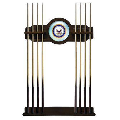U.S. Navy Cue Rack in Chardonnay Finish