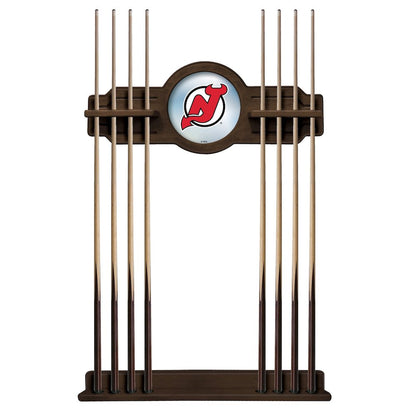 New Jersey Devils Cue Rack in Chardonnay Finish