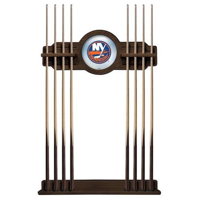 New York Islanders Cue Rack in Chardonnay Finish