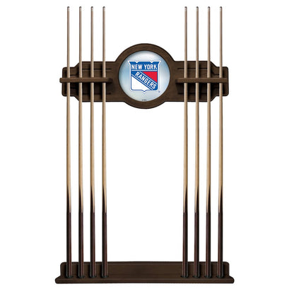 New York Rangers Cue Rack in Chardonnay Finish