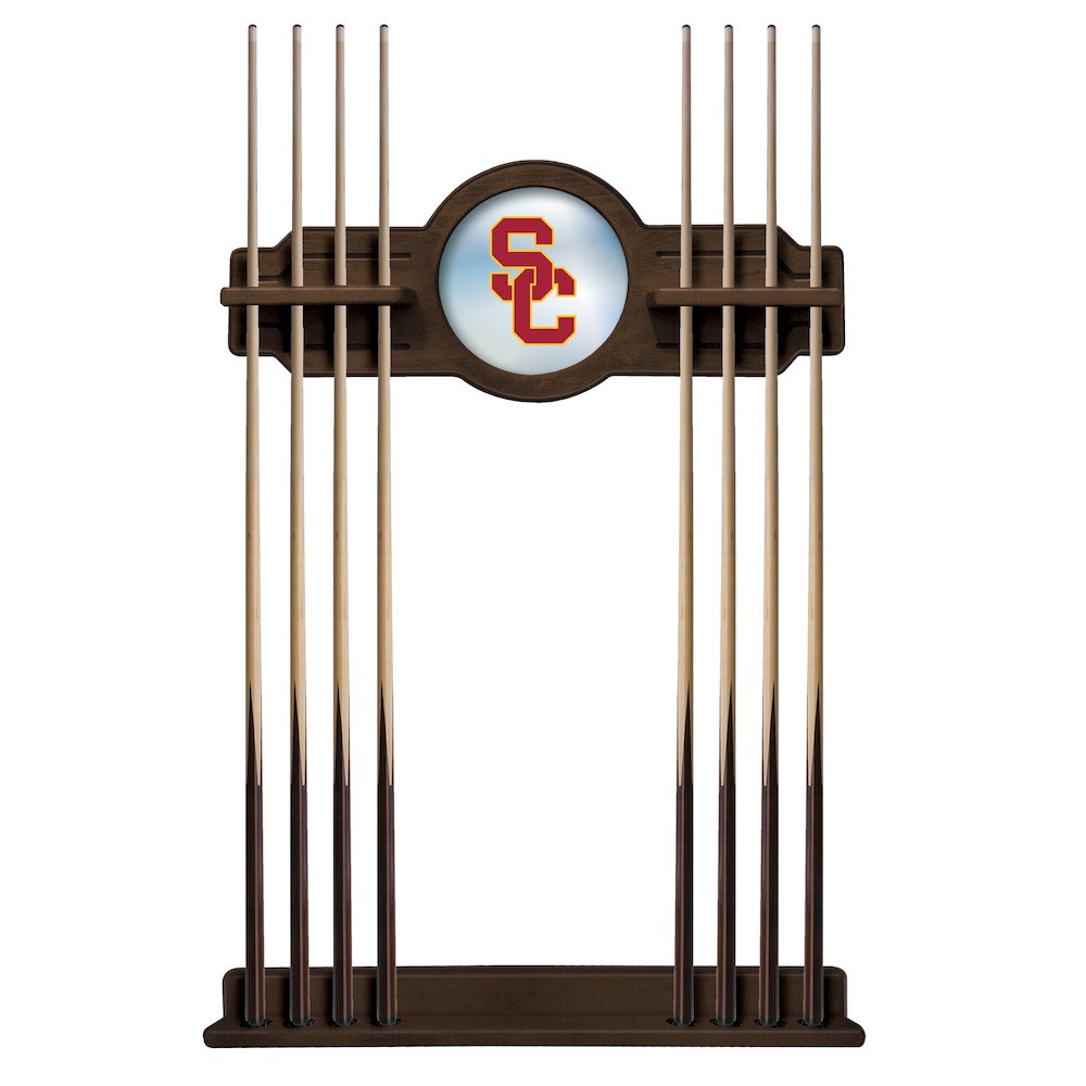 USC Trojans Cue Rack in Navajo Finish