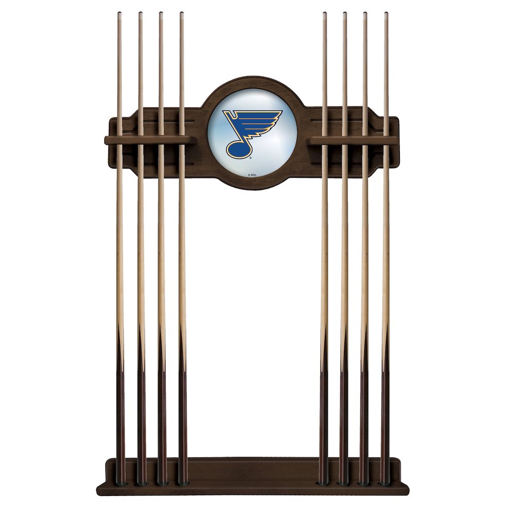 St Louis Blues Cue Rack in Chardonnay Finish