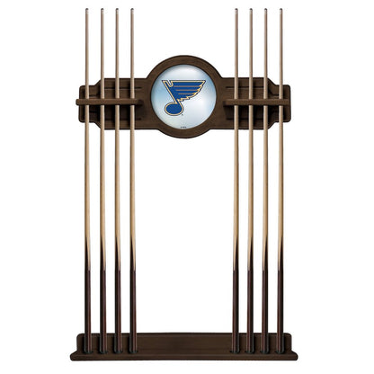 St Louis Blues Cue Rack in Chardonnay Finish