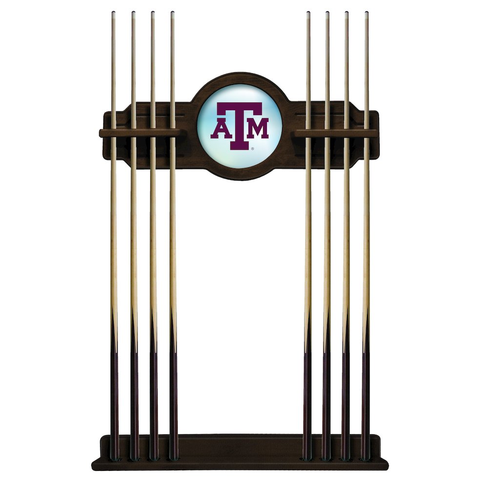 Texas A&M Cue Rack in Navajo Finish