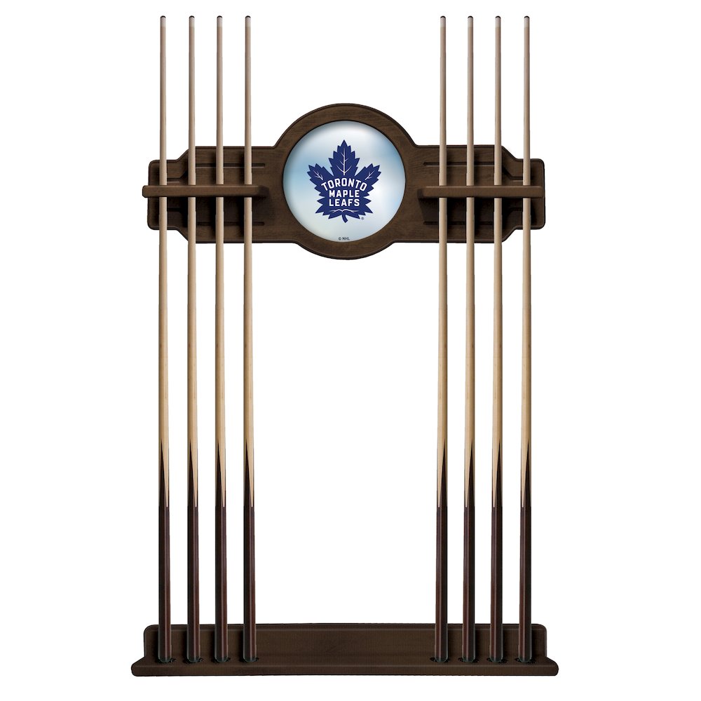 Toronto Maple Leafs Cue Rack in Chardonnay Finish