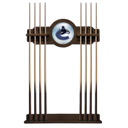 Vancouver Canucks Cue Rack in Chardonnay Finish