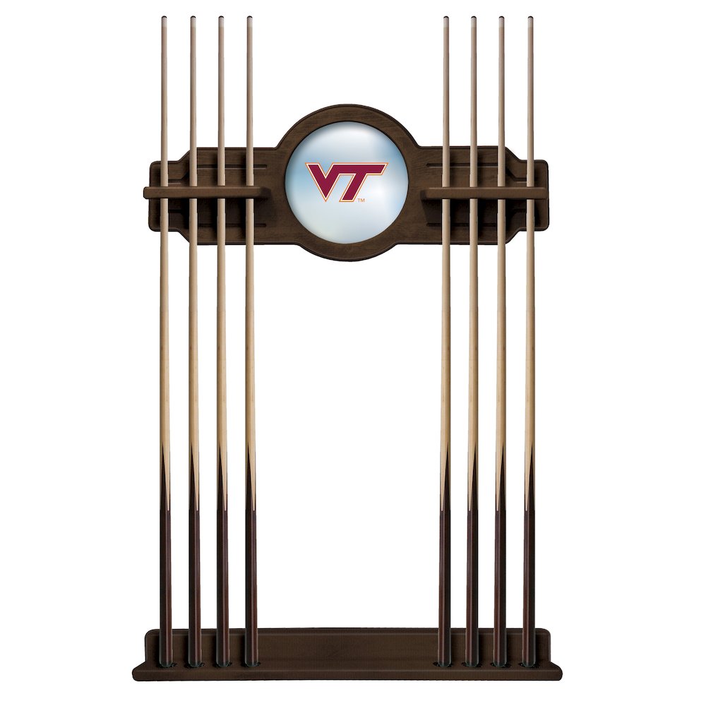 Virginia Tech Cue Rack in Navajo Finish