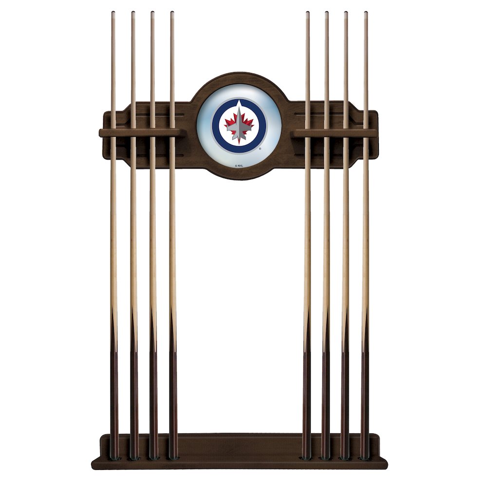 Winnipeg Jets Cue Rack in Chardonnay Finish