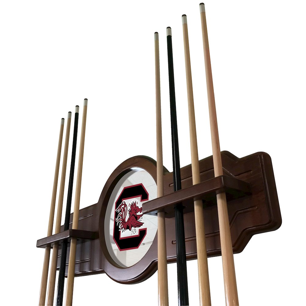 South Carolina Cue Rack in Black Finish