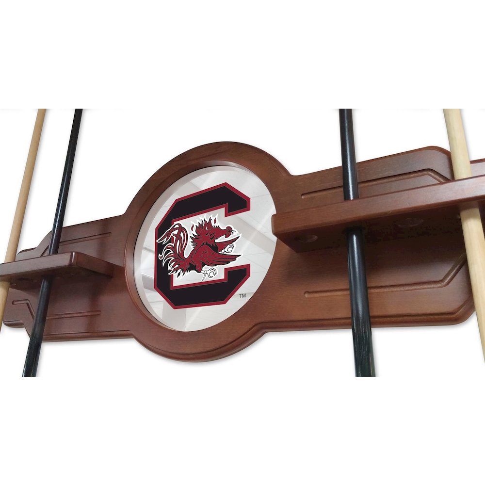 South Carolina Cue Rack in Black Finish