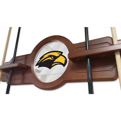 Southern Miss Cue Rack in Black Finish