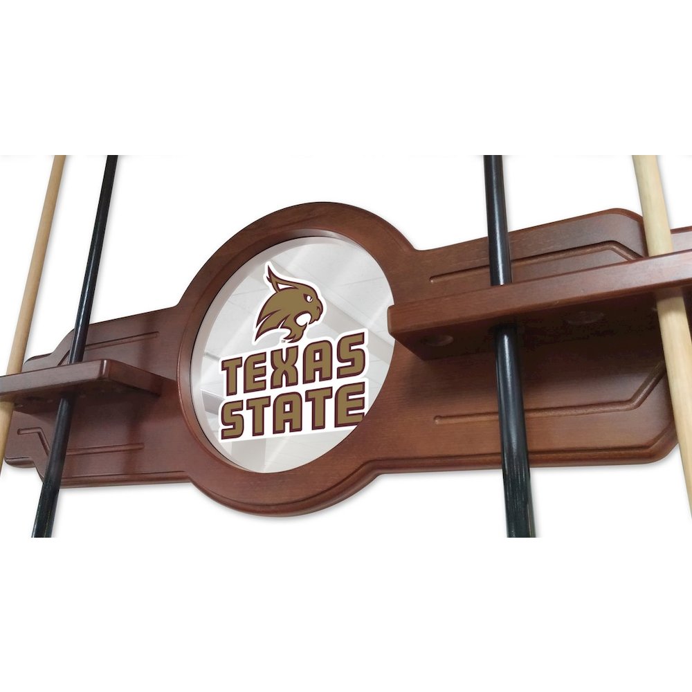 Texas State Cue Rack in Black Finish