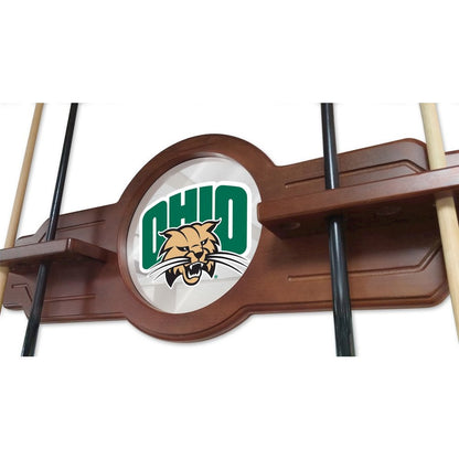 Ohio University Cue Rack in Black Finish