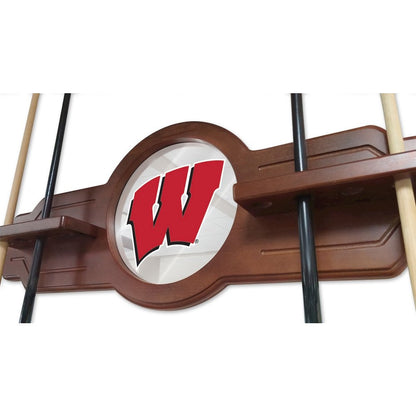 Wisconsin "W" Cue Rack in Black Finish
