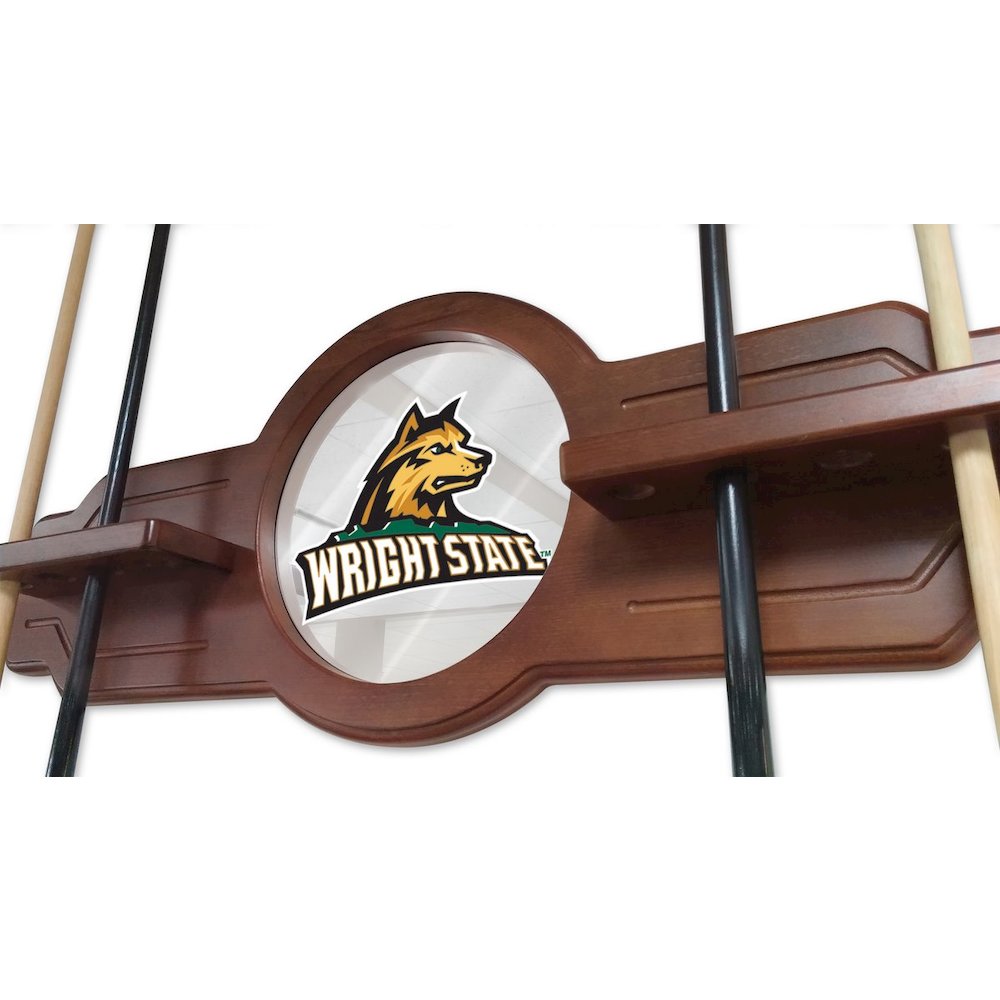 Wright State Cue Rack in Black Finish