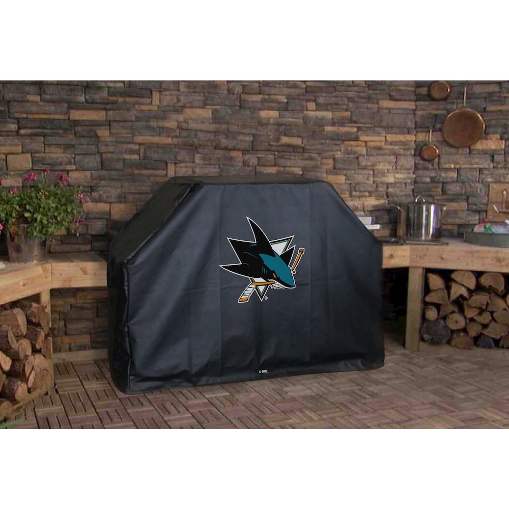 60" San Jose Sharks Grill Cover by Covers by HBS