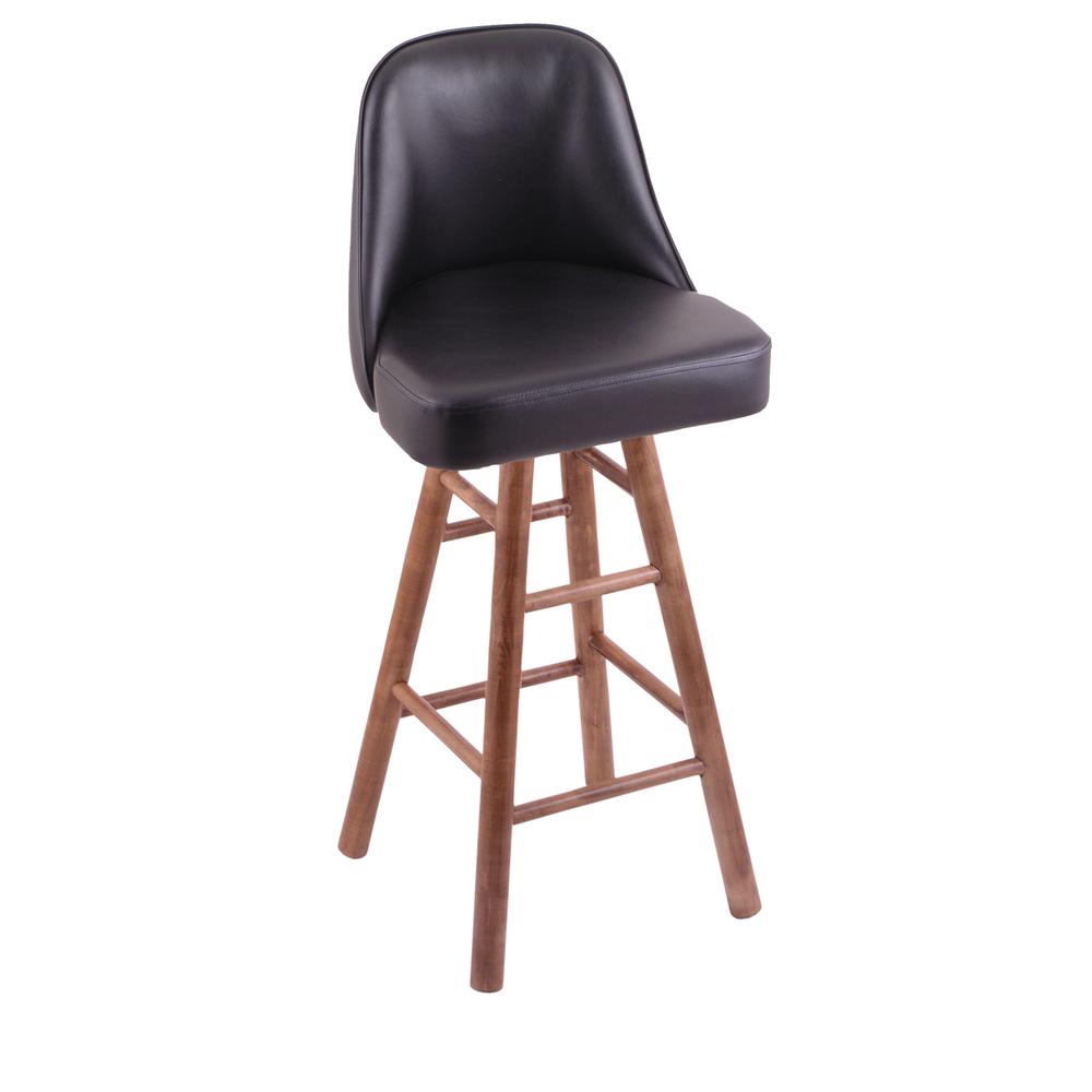 Grizzly 25" Swivel Counter Stool with Smooth Maple Legs, Medium Finish