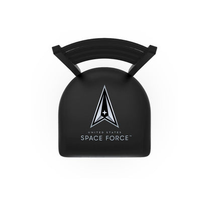 U.S. Space Force 25" Swivel Counter Stool with Black Wrinkle Finish